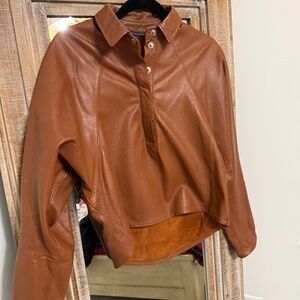 marissa webb 100% lambskin top small